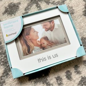 NWT Pearhead Sentimental Keepsake Baby/Family White Picture Frame “This Is Us”
